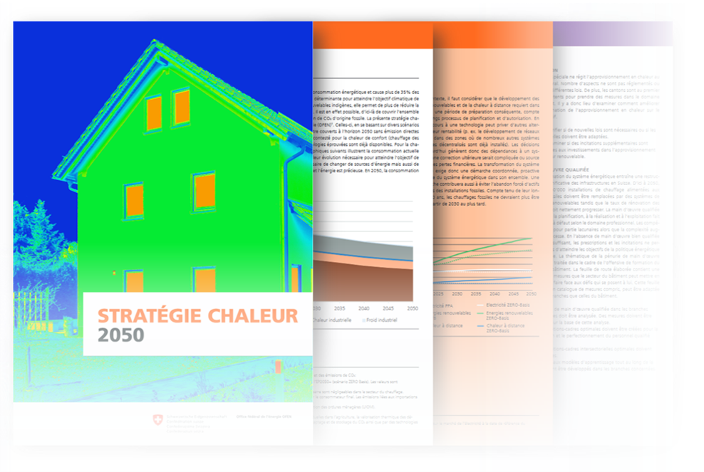 Extrait de la stratégie chaleur 2050 de l'Office fédéral de l'énergie